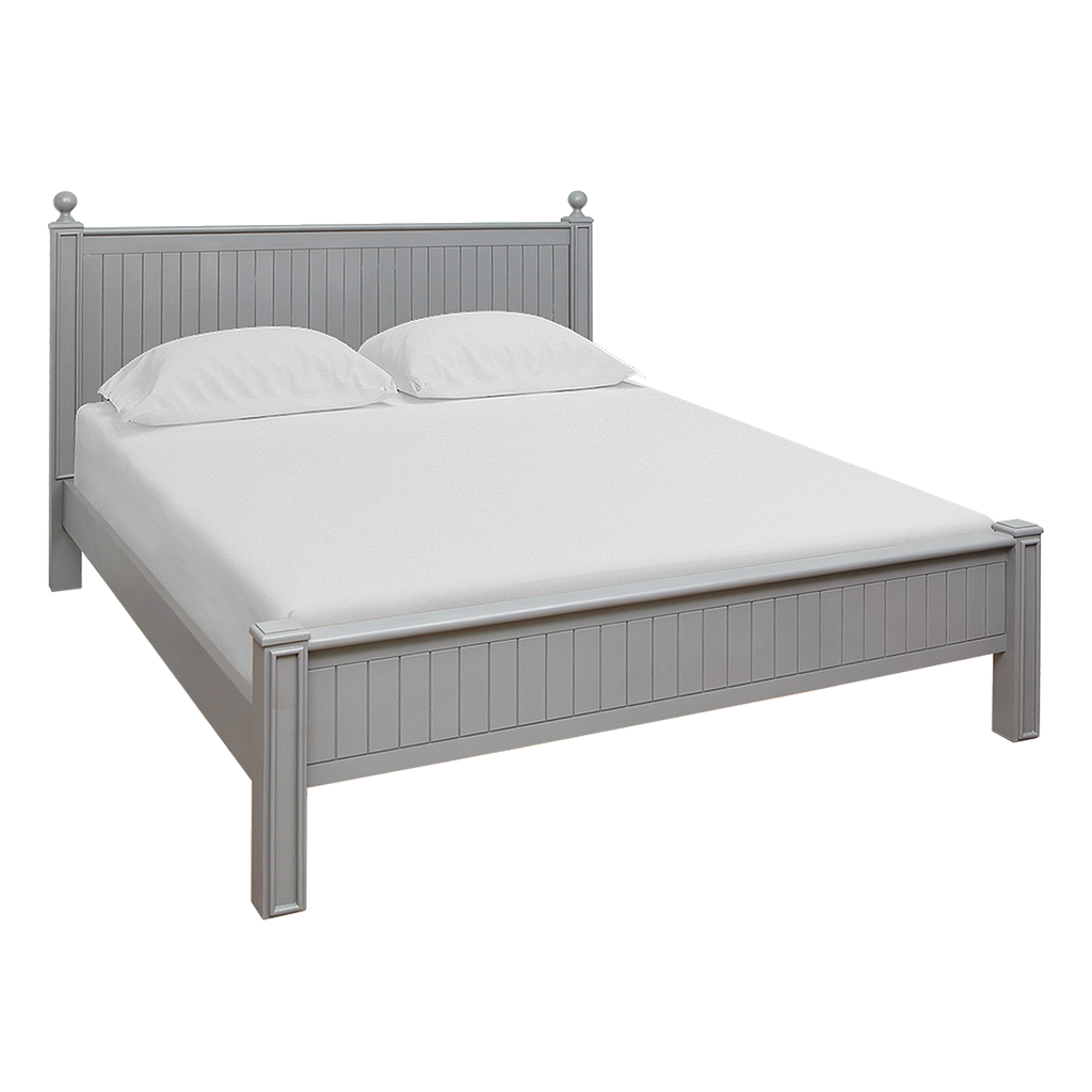 ALES - King size bed 180x200 - Pearl grey