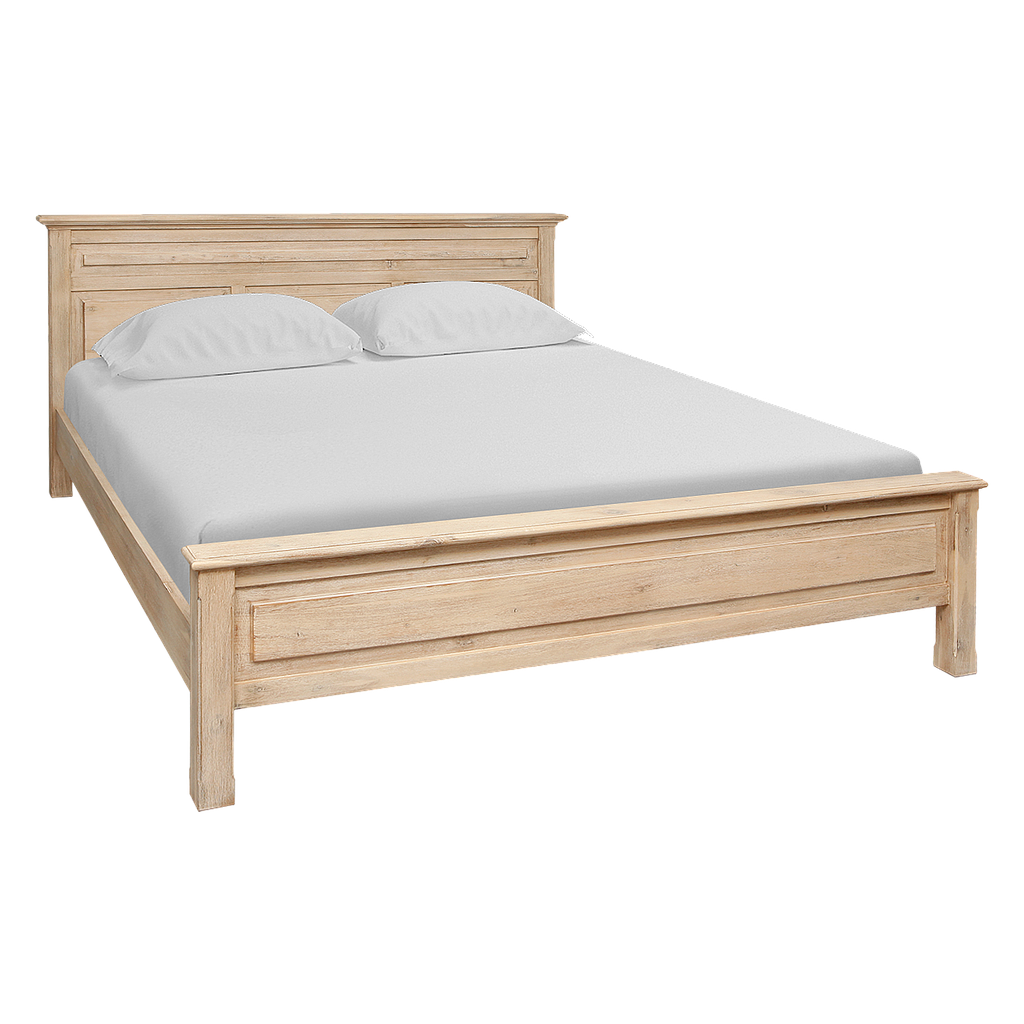 LENS - King size bed (Mattress 180x200) - Toffee