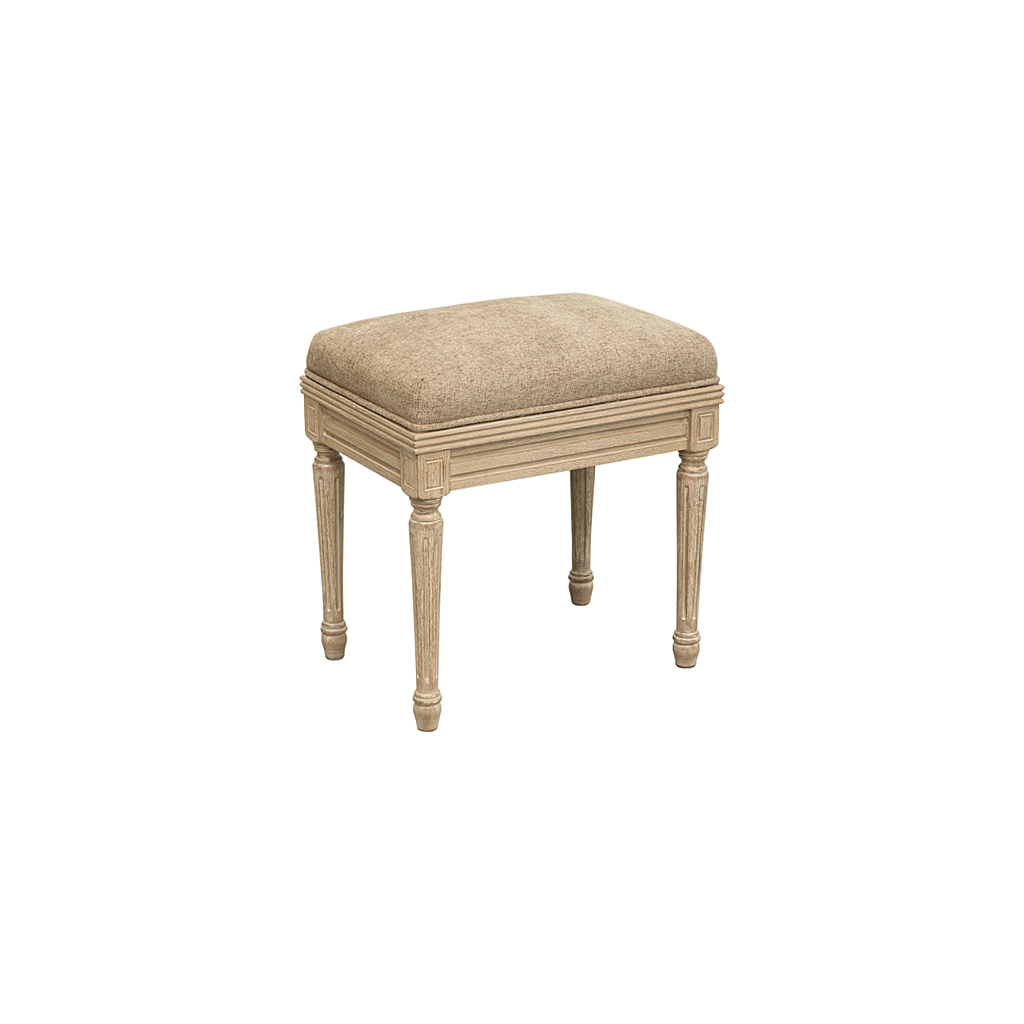 ORLEANS - Stool H45 - Toffee and Light grey cover