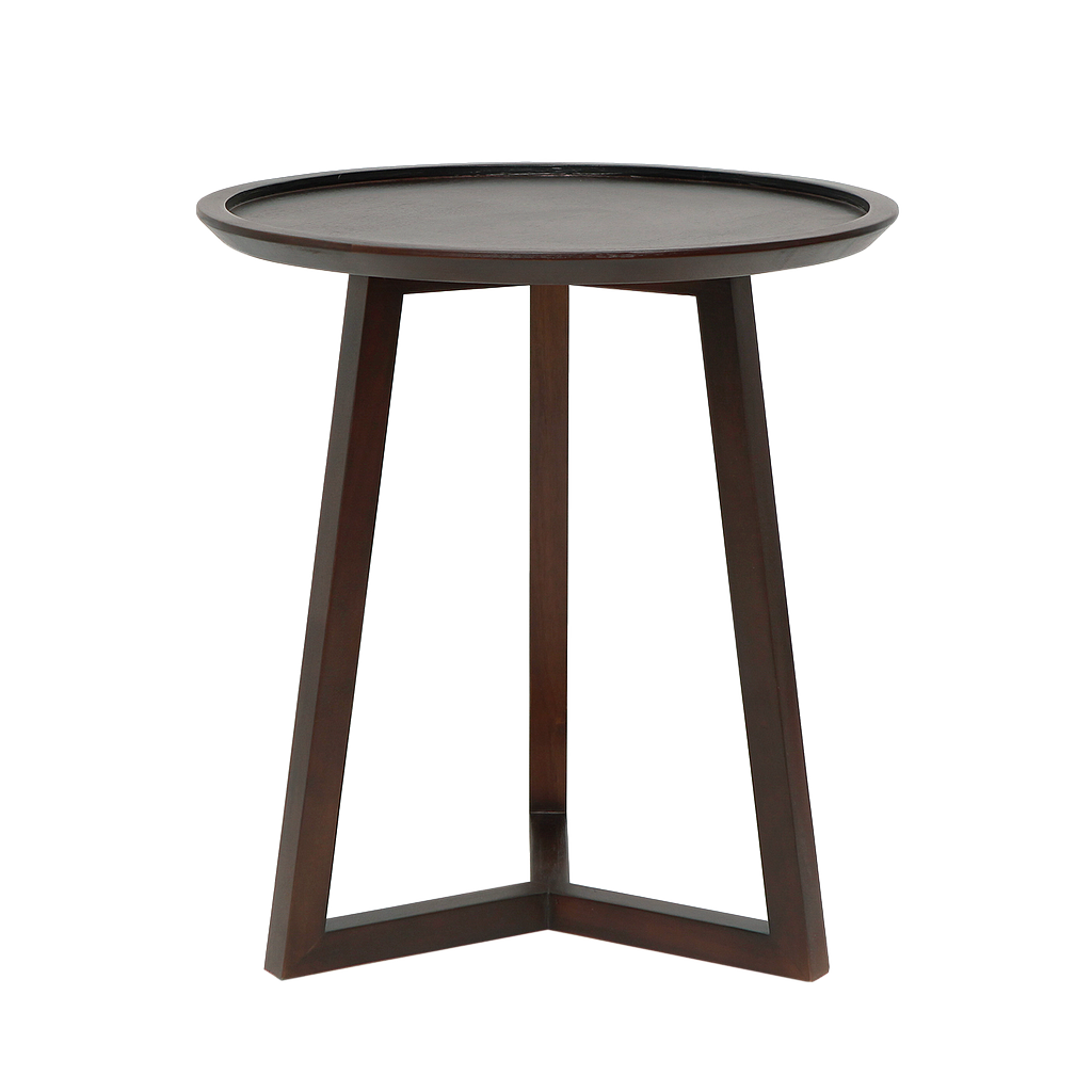 ALMA - Side table Diam.50 x H55 - Walnut