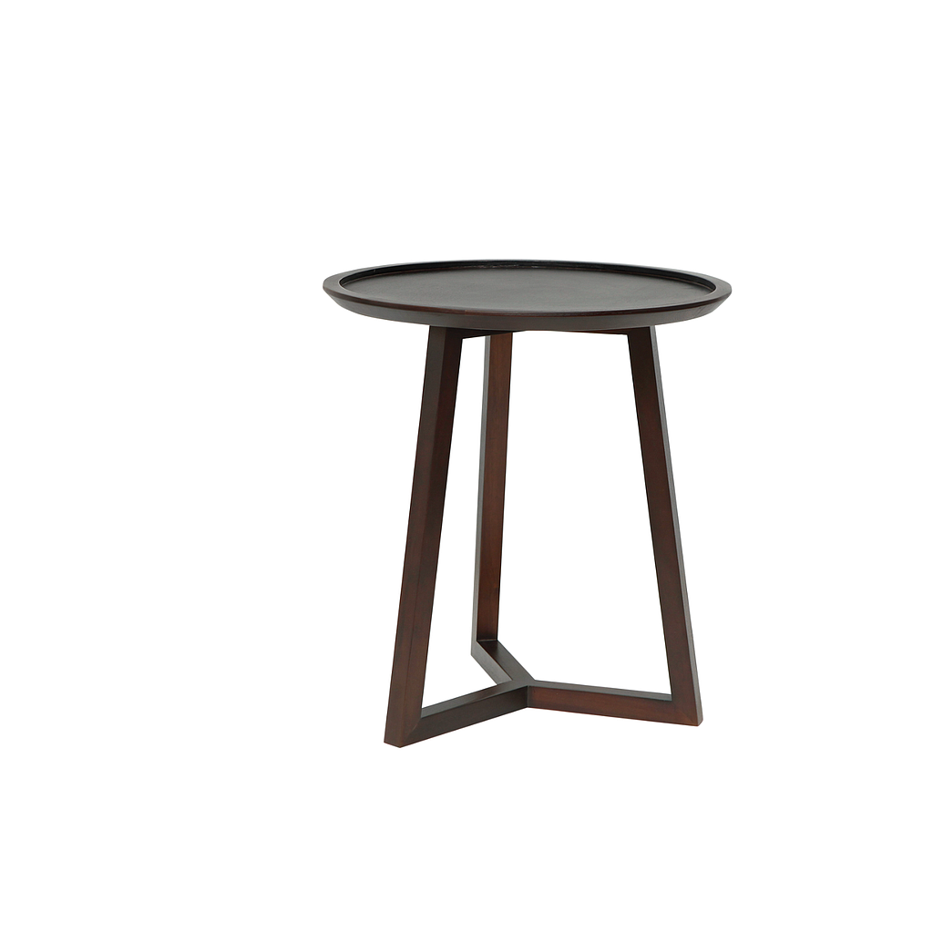 ALMA - Side table Diam.50 x H55 - Walnut