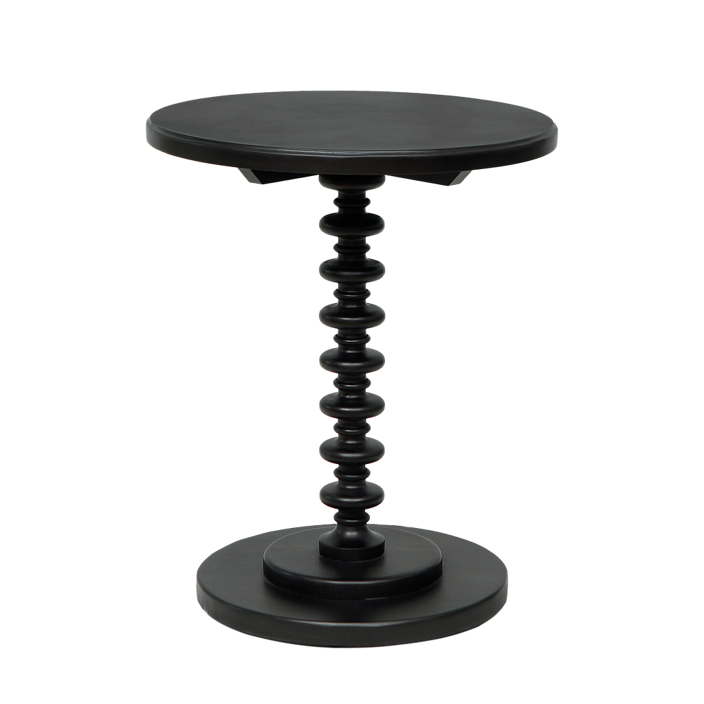 ROLL - Side table Diam.45 x H55 - Black lacquer