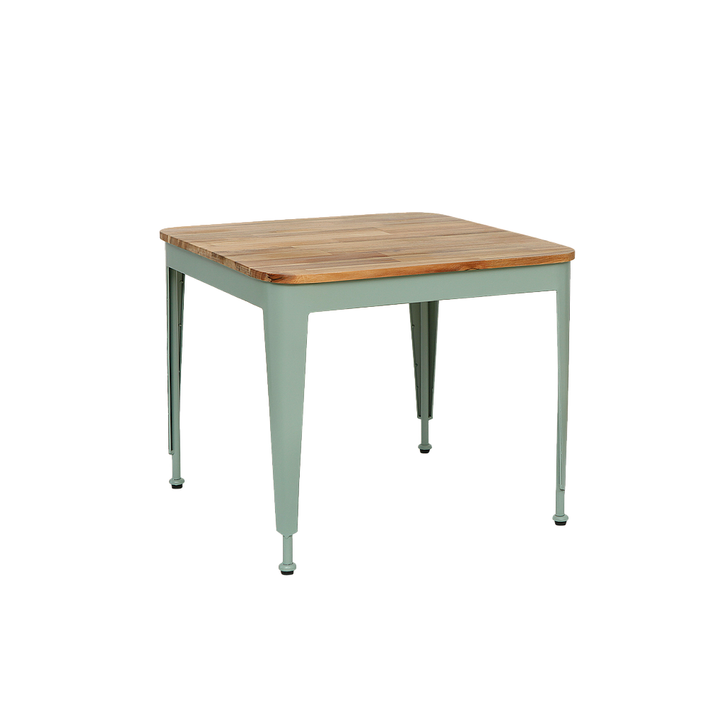MARIUS - Kids table H50 - Mint and Natural acacia