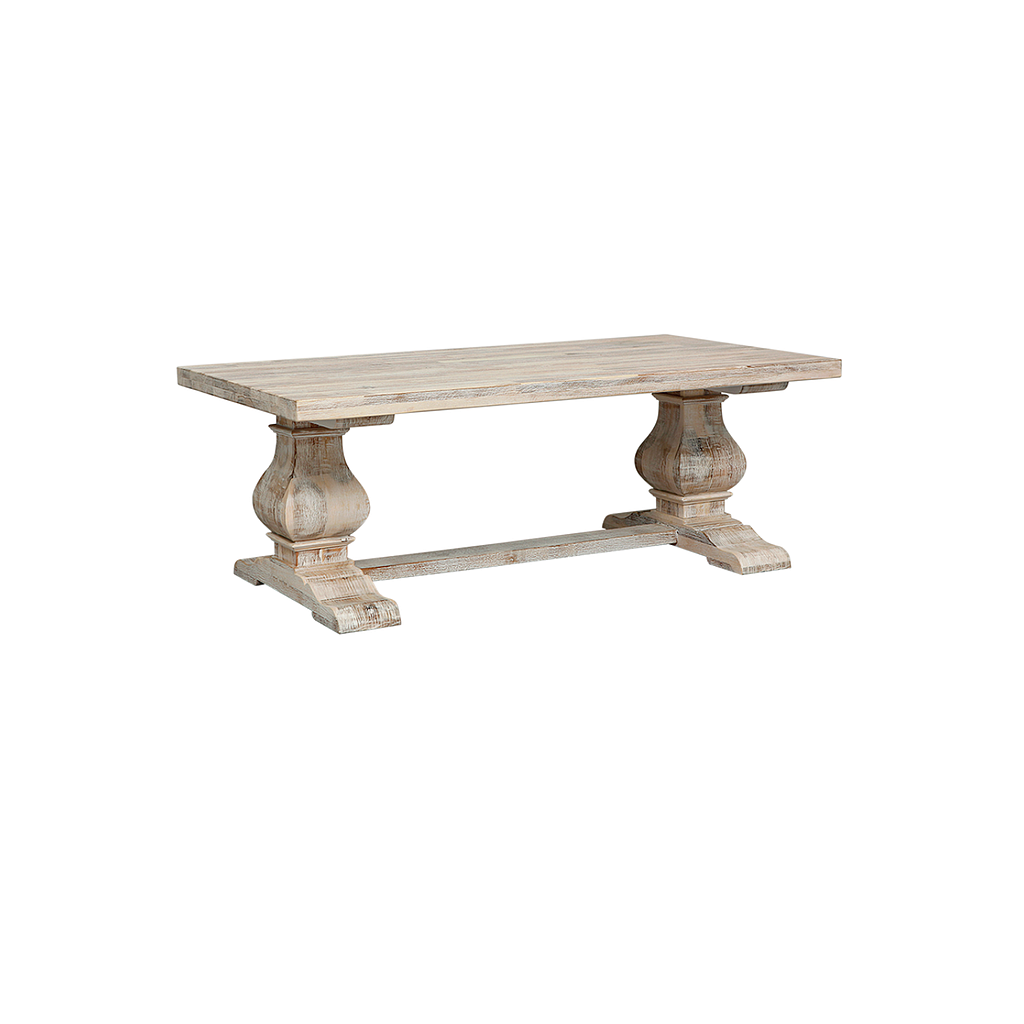 EDWARD - Coffee table L125 x H46 - Whitened acacia