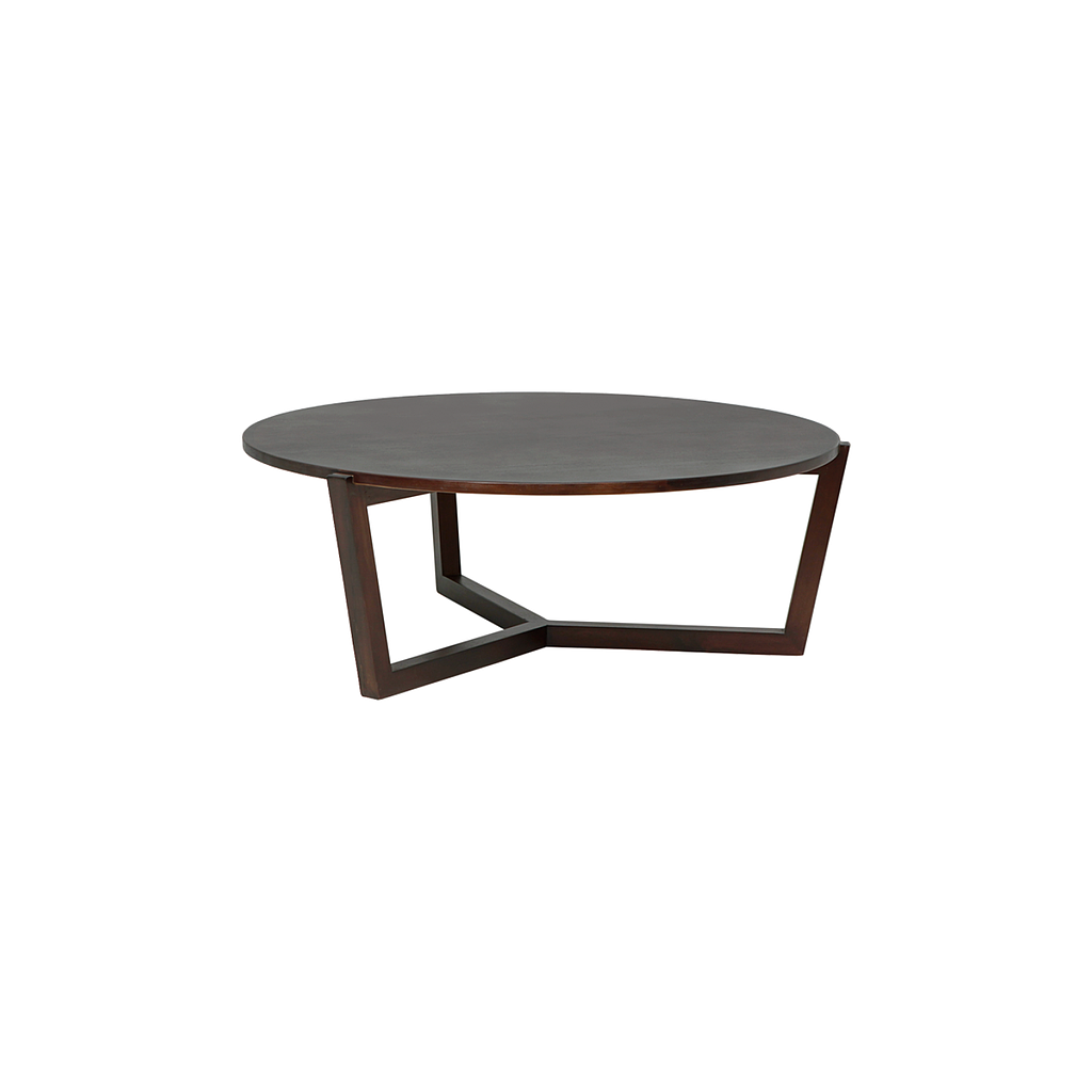 SOHAN - Coffee table Diam.90 x H34 - Walnut