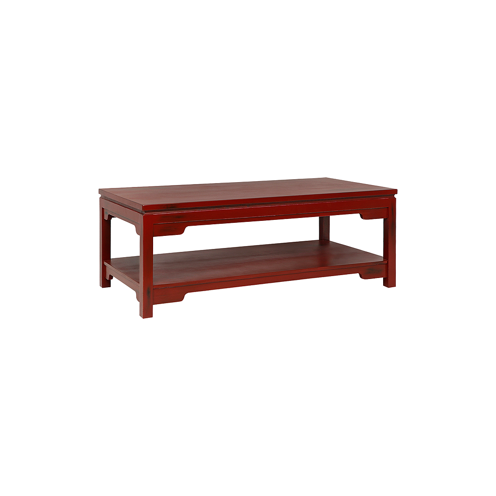 XIAN - Coffee table L120 x H45 - Patina chinese red
