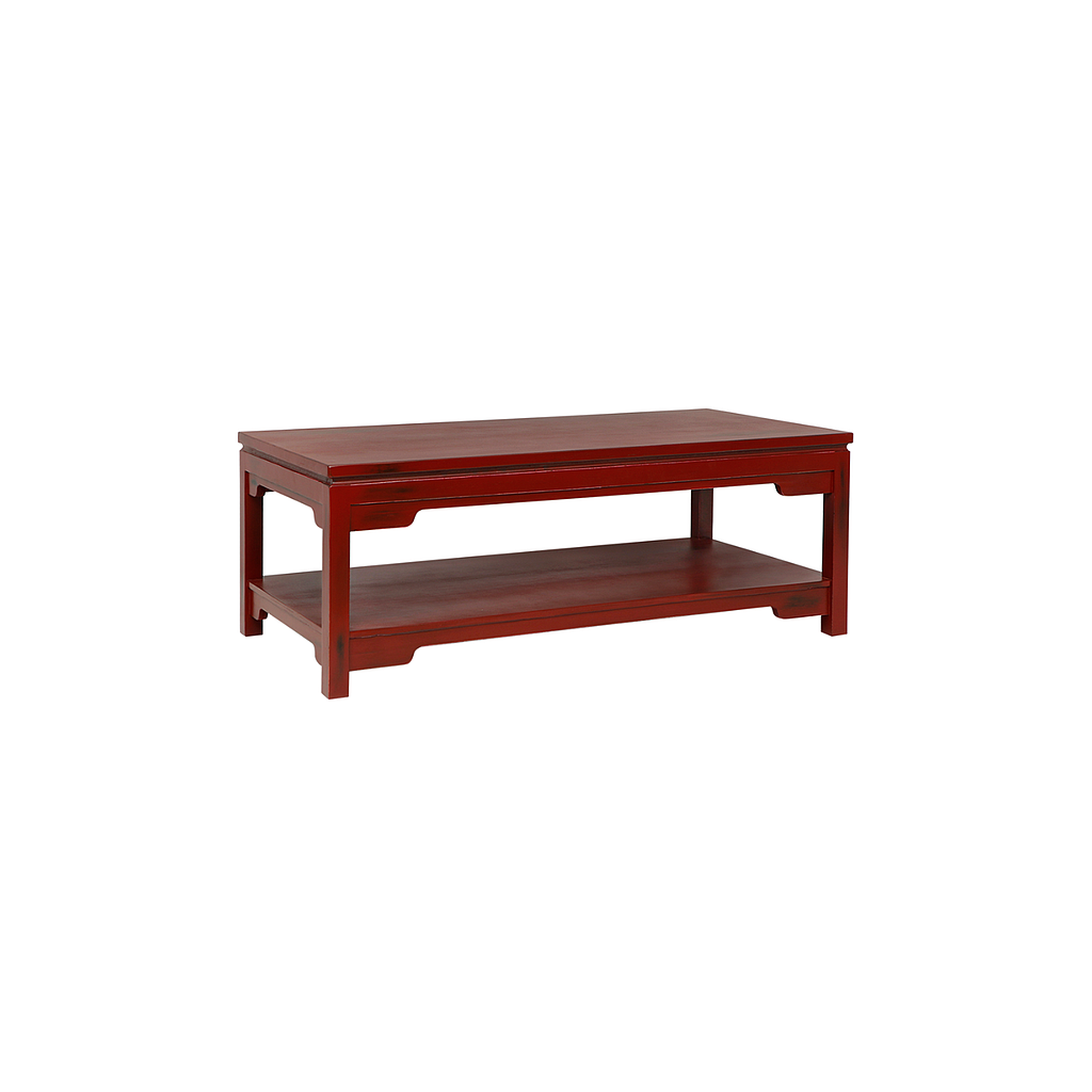 XIAN - Coffee table L120 x W60 - Patina chinese red