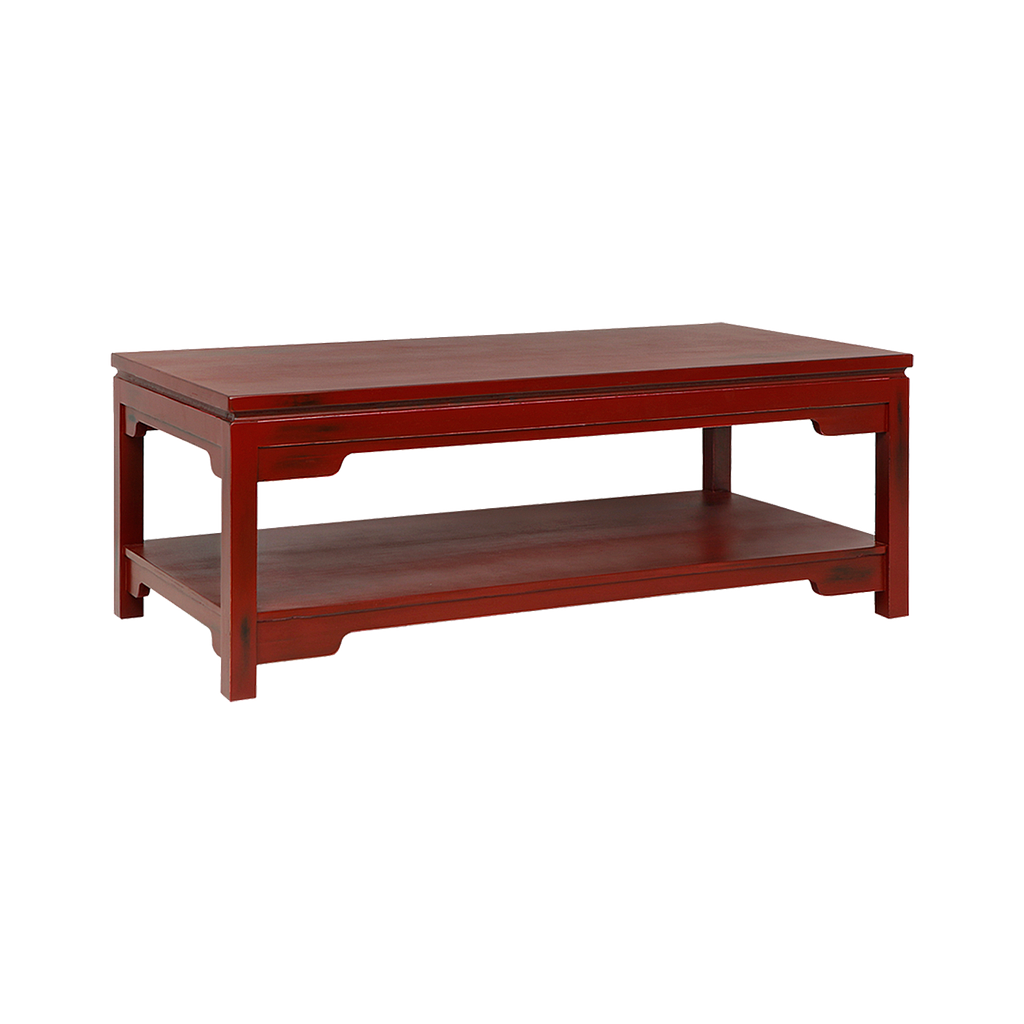 XIAN - Coffee table L120 x H45 - Patina chinese red