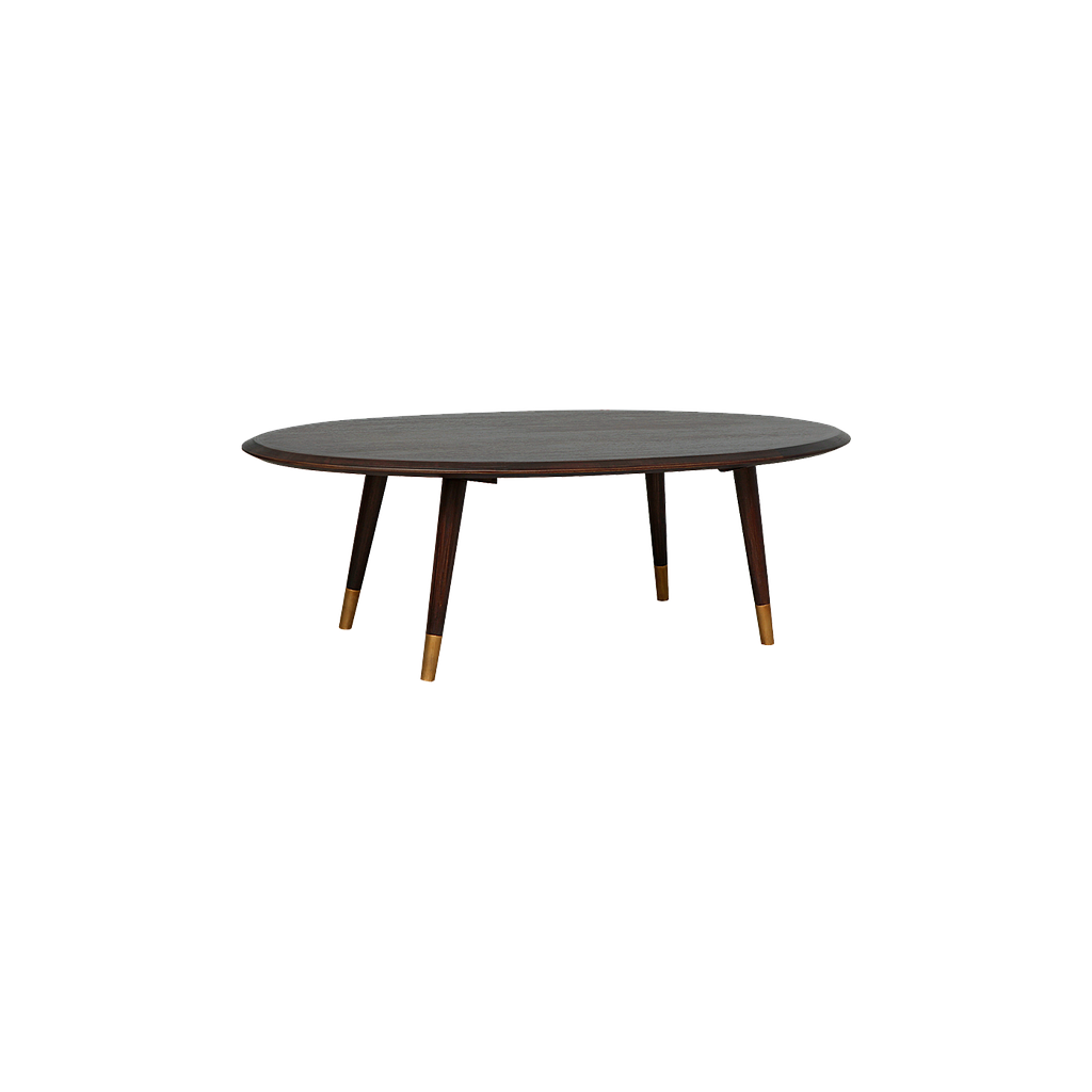 SPRING - Coffee table L110 x W60 - Mokka and Vintage brass