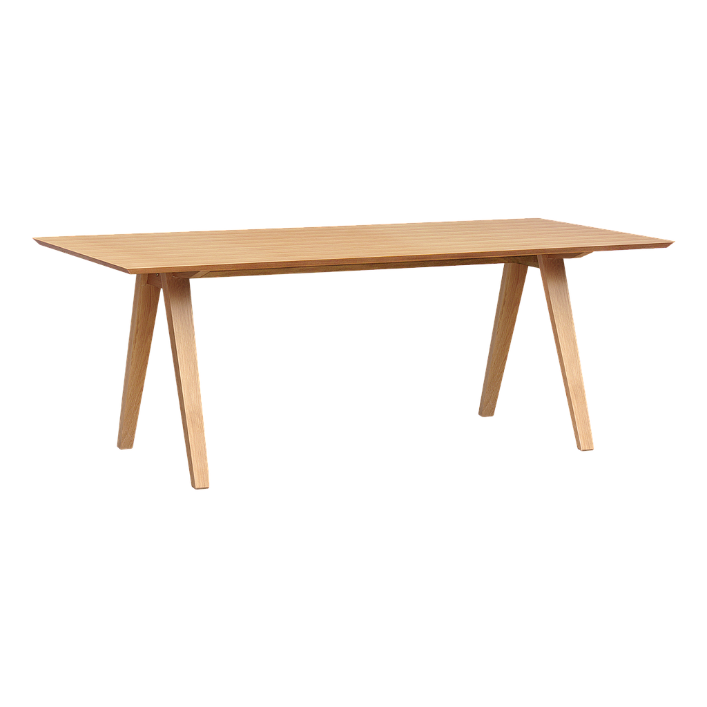 FLINT - Dining table L200 x W90 - Natural oak