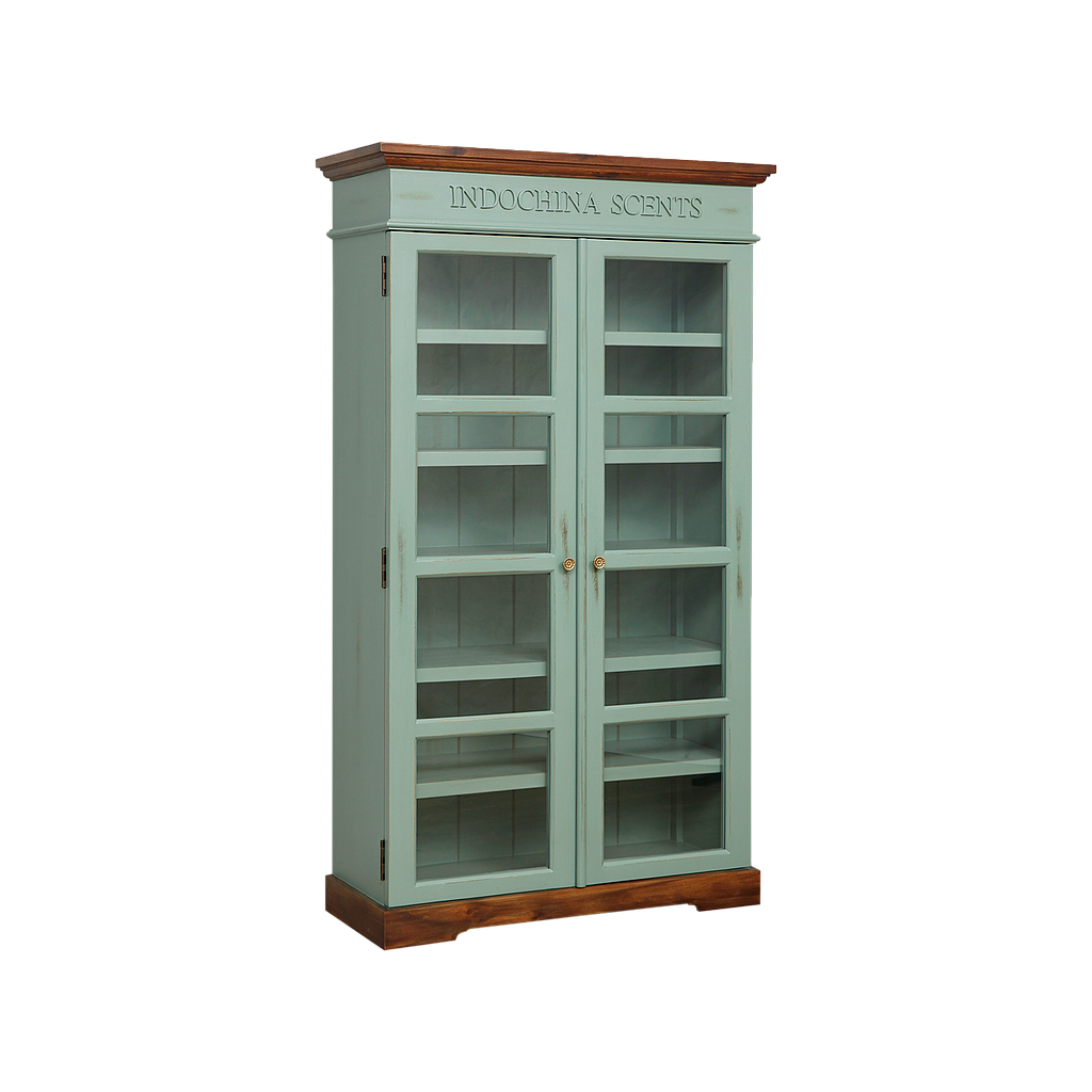 SCENTS - Cabinet L90 x H157 - Shabby mint and washed antic