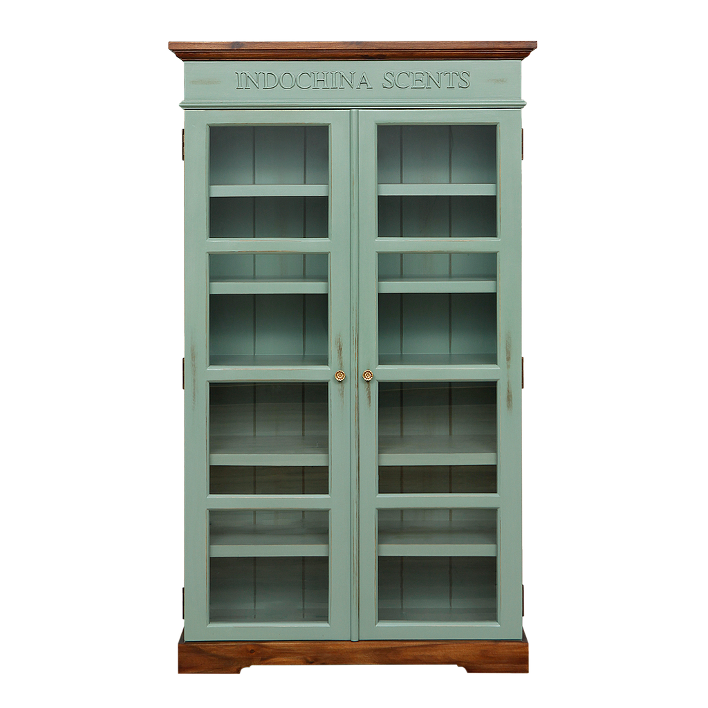 SCENTS - Cabinet L90 x H157 - Shabby mint and washed antic