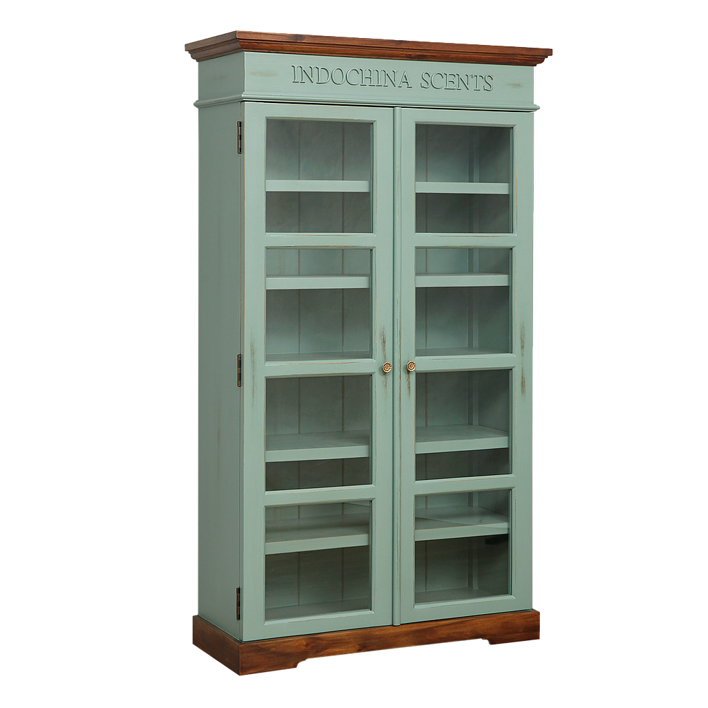 SCENTS - Cabinet L90 x H157 - Shabby mint and washed antic