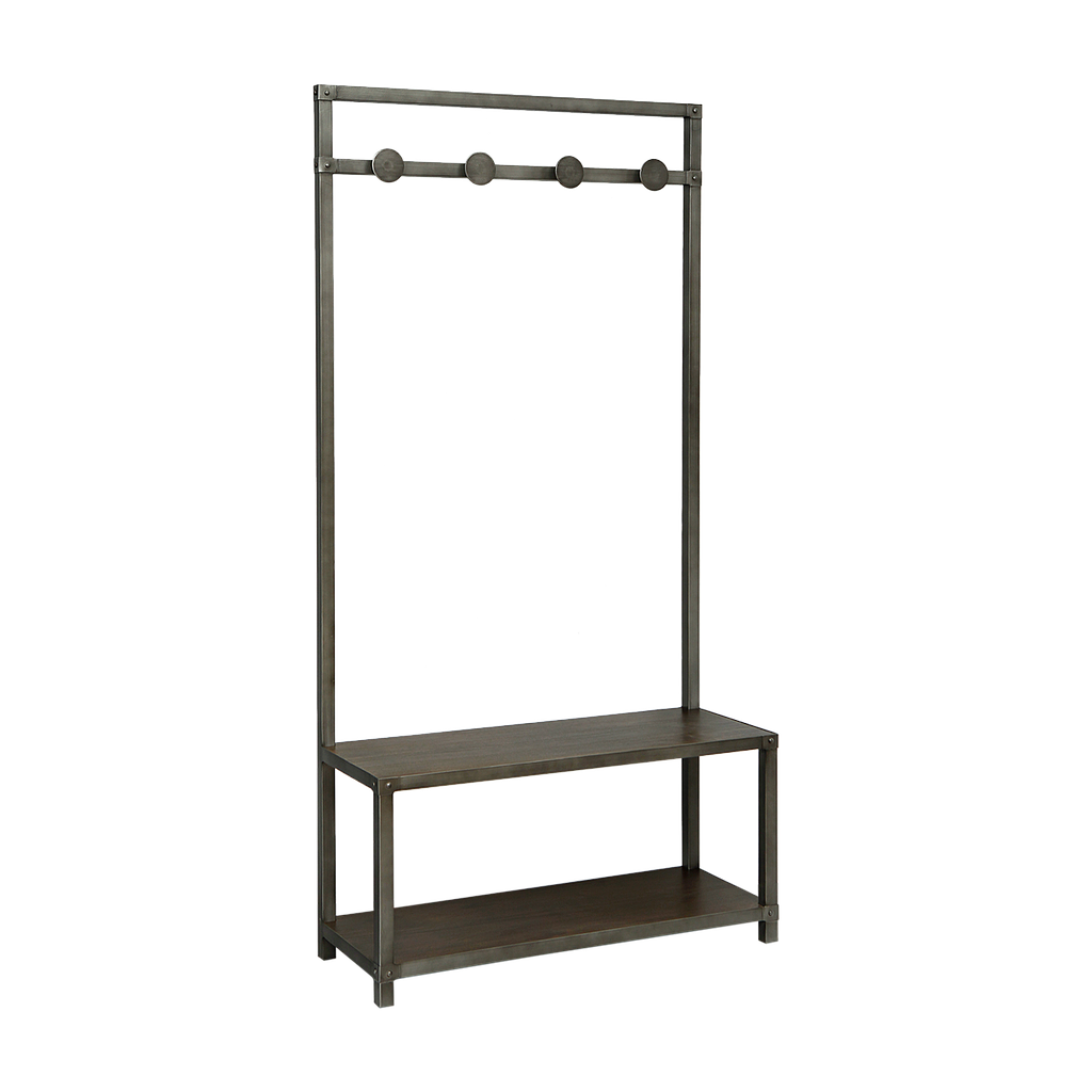 MANHATTAN - Hallway unit L90xH180 - Vintage anthracite and Mokka