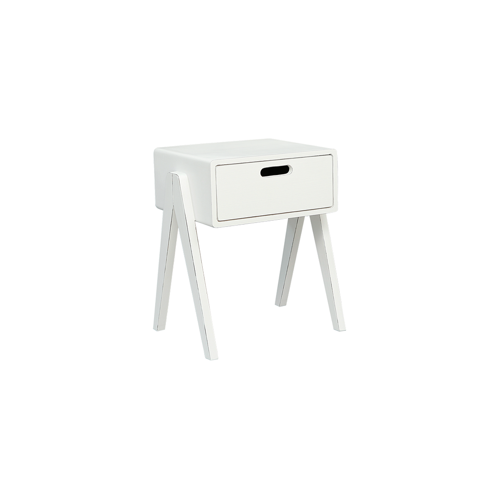 LAURA - Bedside table L45 x H53 - Brocante white