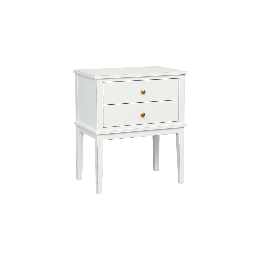 ALESSIO - Bedside table H65 - Brocante white