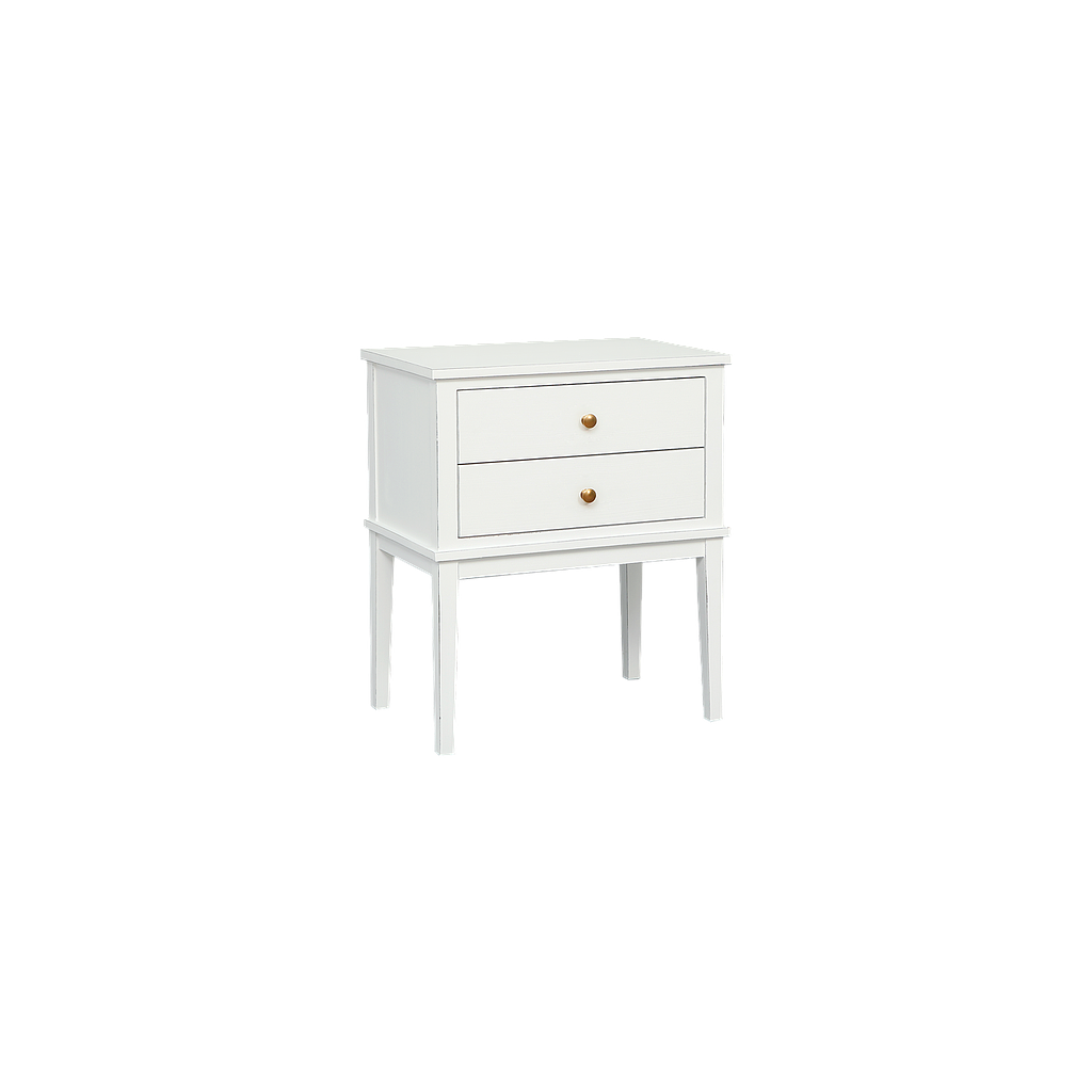ALESSIO - Bedside table H65 - Brocante white