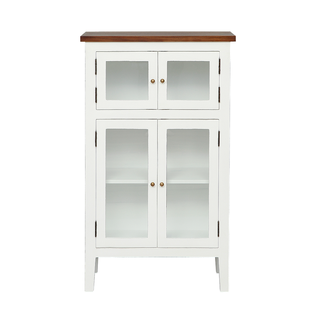CORBIERES - Sideboard L65 x H110 - Brocante white and washed antic