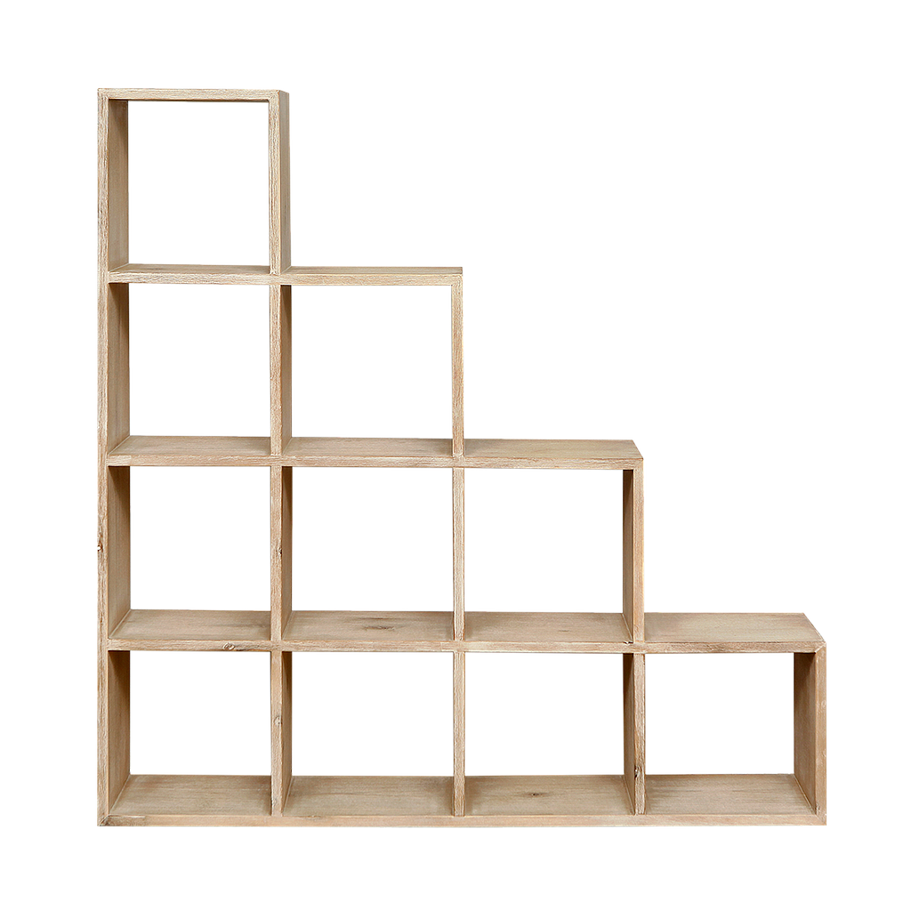 STAIR - Shelf L120 x H120 - Whitened acacia