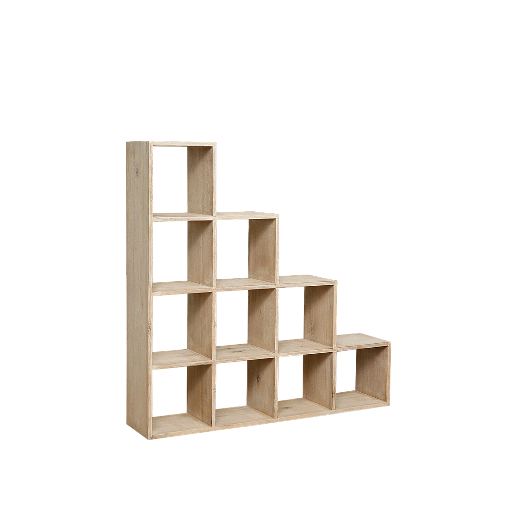 STAIR - Shelf L120 x H120 - Whitened acacia