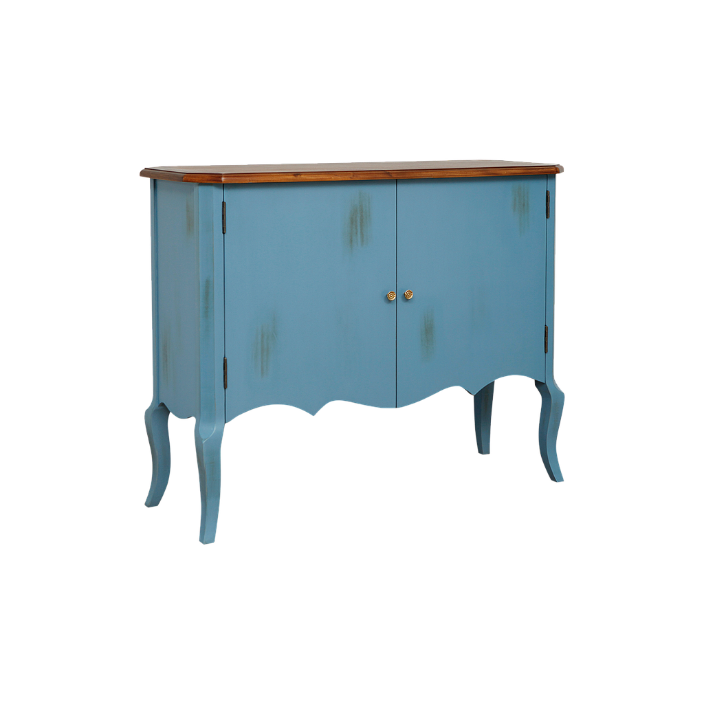 ELODIE - Sideboard L120 - Shabby stone blue and washed antic
