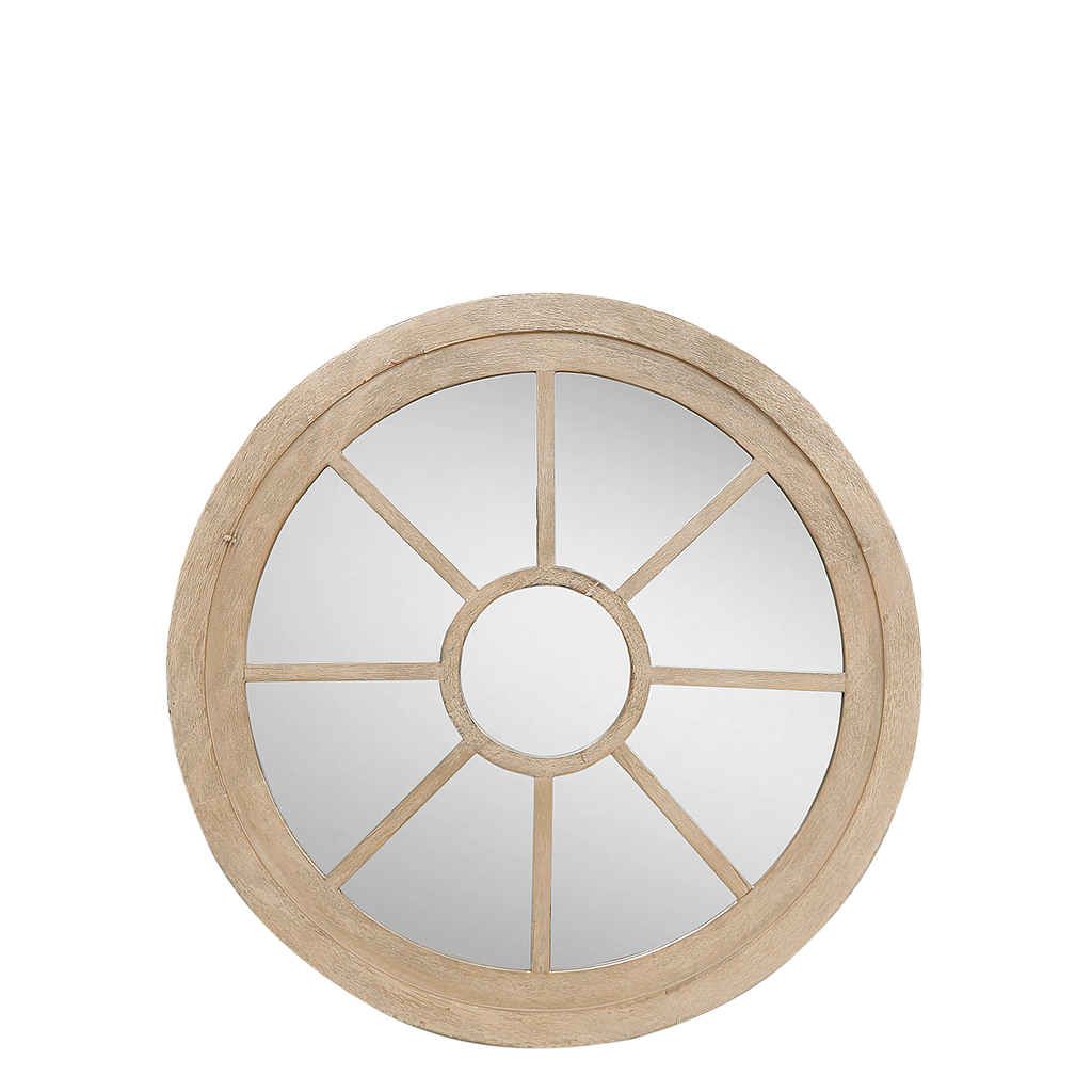 TANGUY - Oeil-de-boeuf mirror DIAM.65 - Toffee