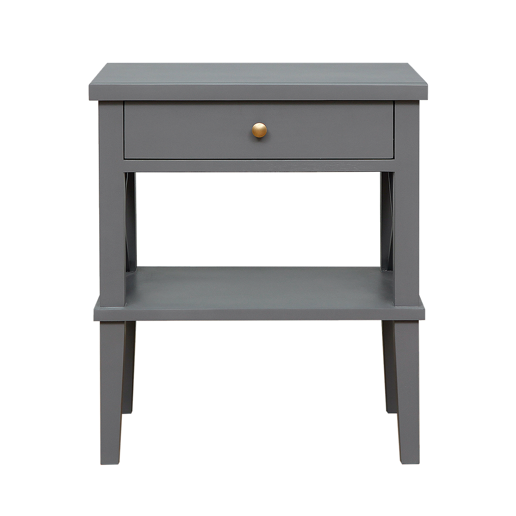 ESTEBAN - Bedside table H65 - Pearl grey