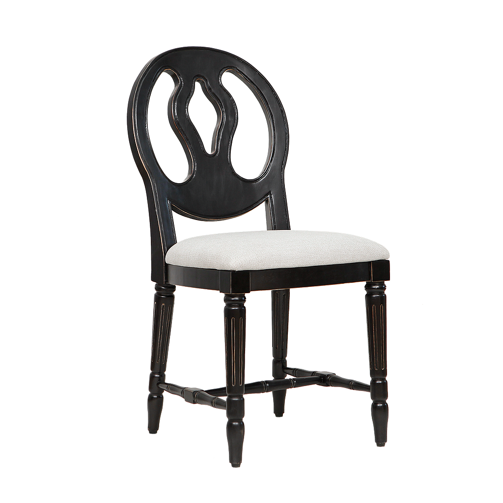 ASTI - Chair - Brocante black and Light grey cover