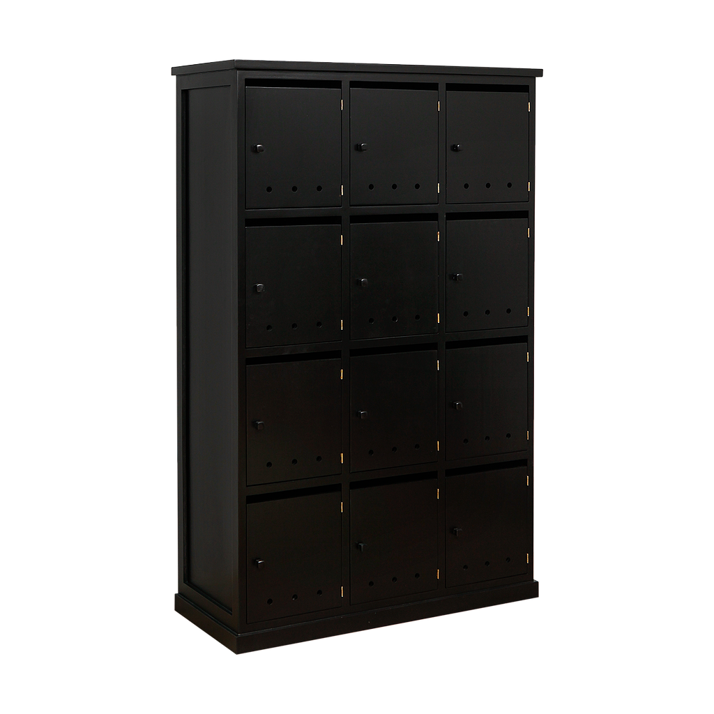 NAMUR - Shoe cabinet L100 x H160 - Black