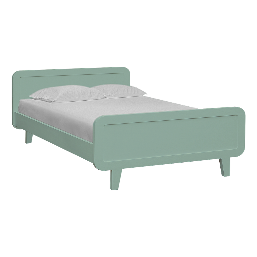 LAURA - Twin size bed 120x200 - Mint