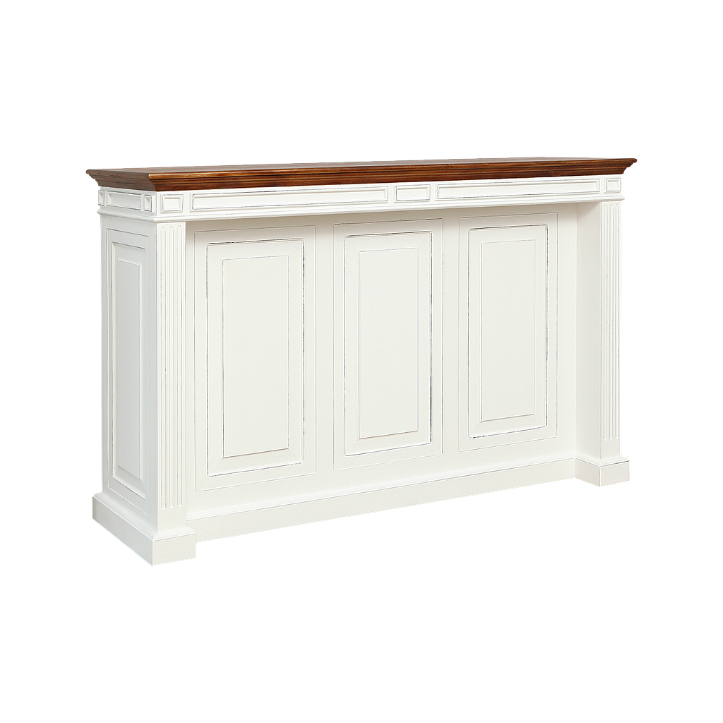 MARTY - Bar unit L160 x H105 - Brocante white and Washed antic