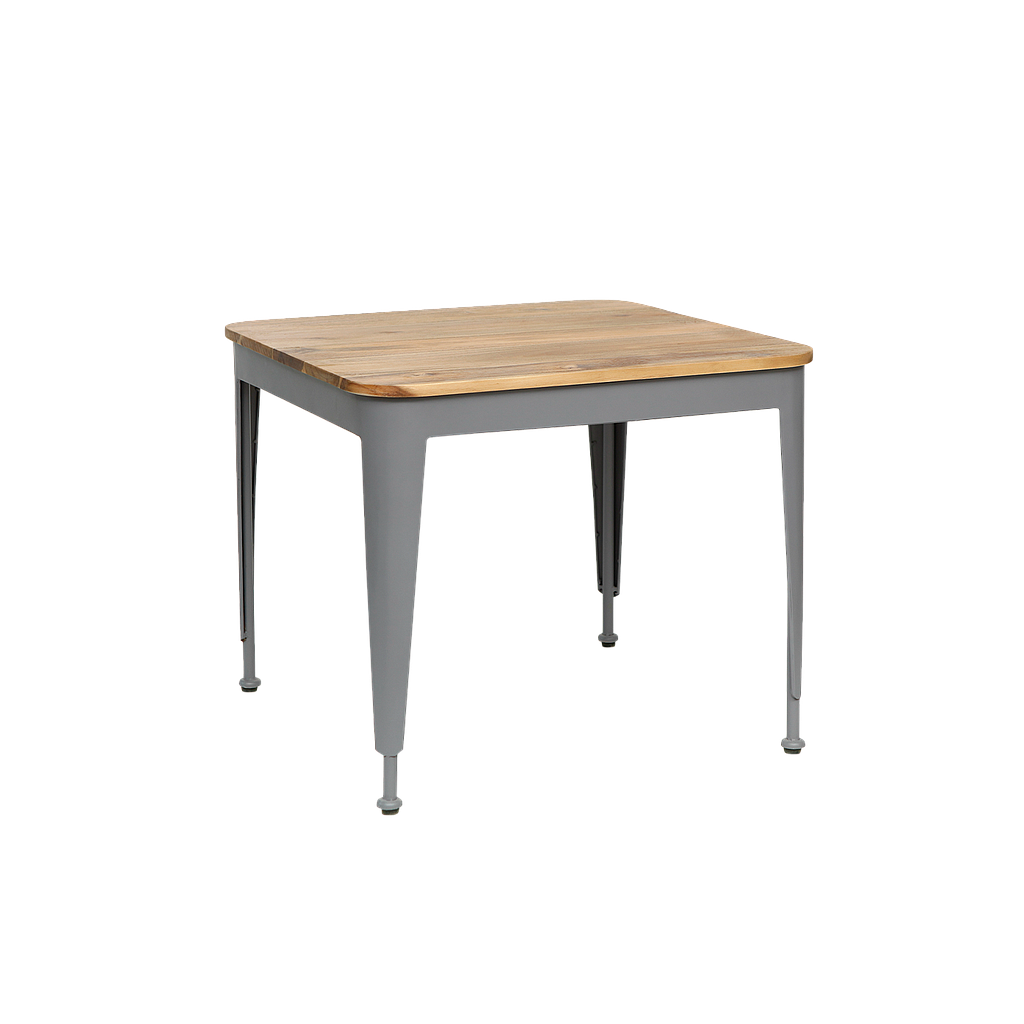 MARIUS - Kids table H50 - Pearl grey and Natural acacia