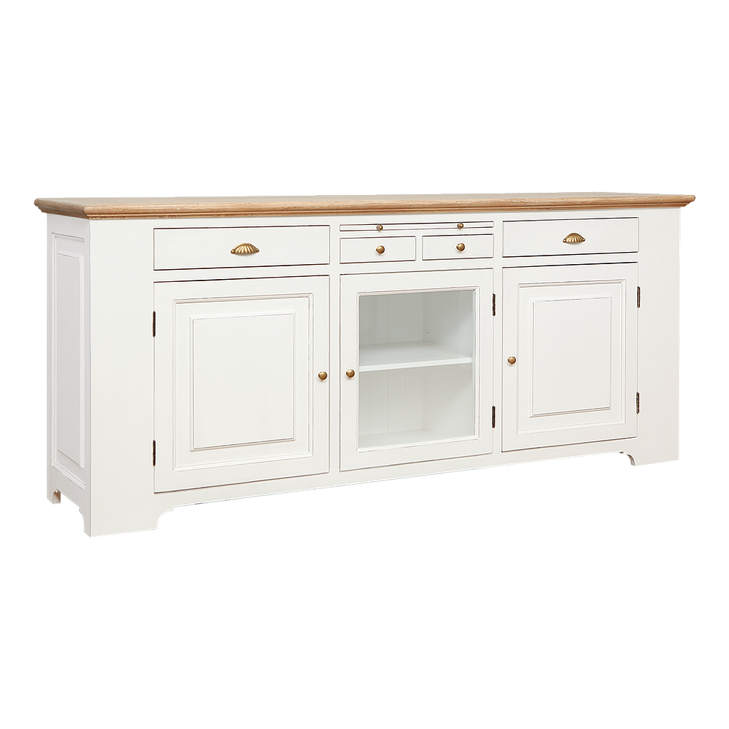 LUBERON - Sideboard L203 - Brocante white and Toffee