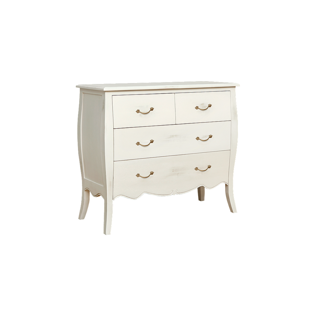 CLARCK - Chest of drawers L108 x H95 - Shabby white