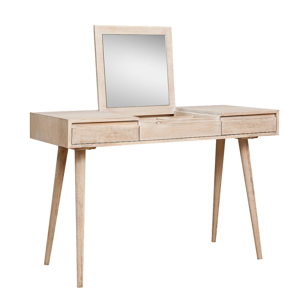 HELSINKI - Dressing table L115 x W48 - Whitened acacia