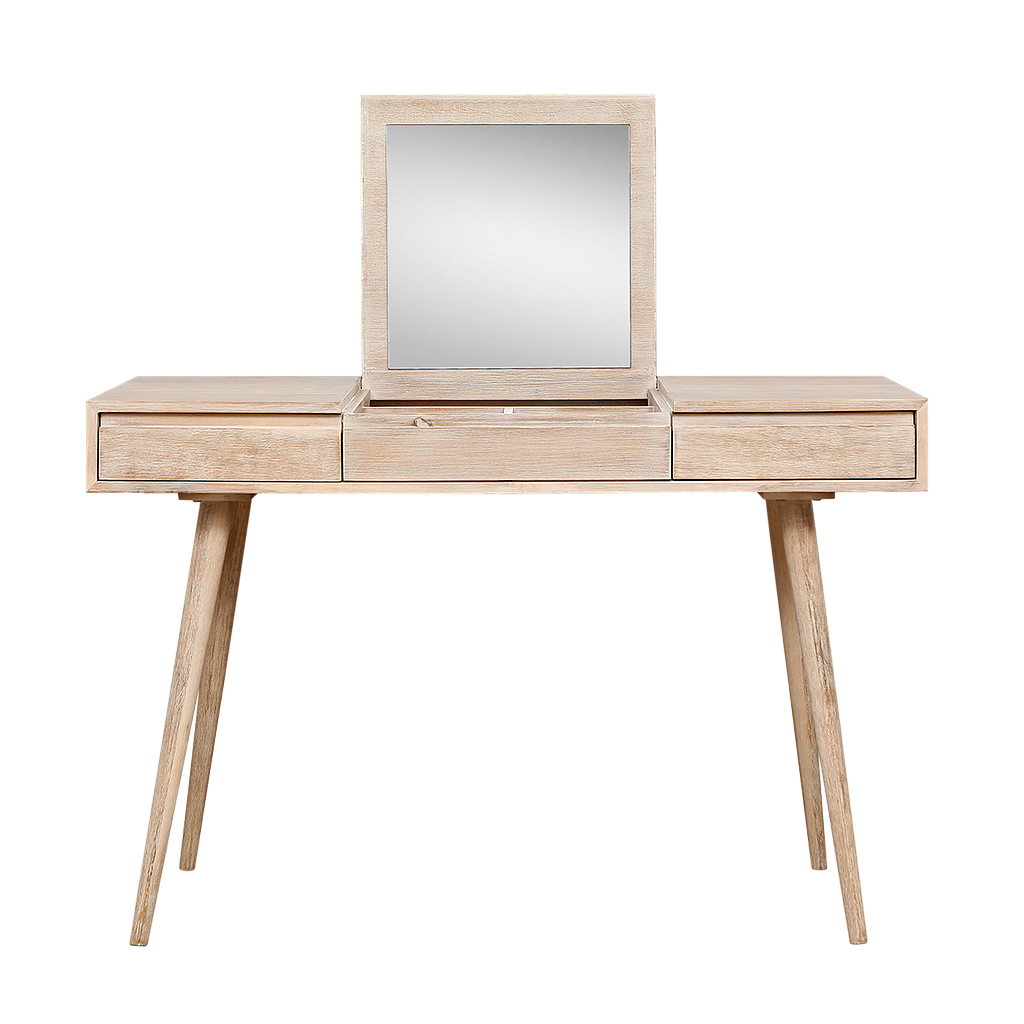 HELSINKI - Dressing table L115 x W48 - Whitened acacia