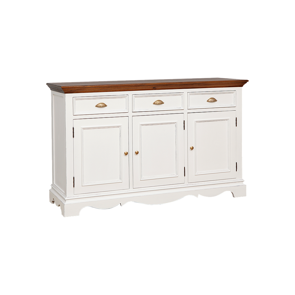 HELENA - Sideboard L140 - Brocante white and Washed antic