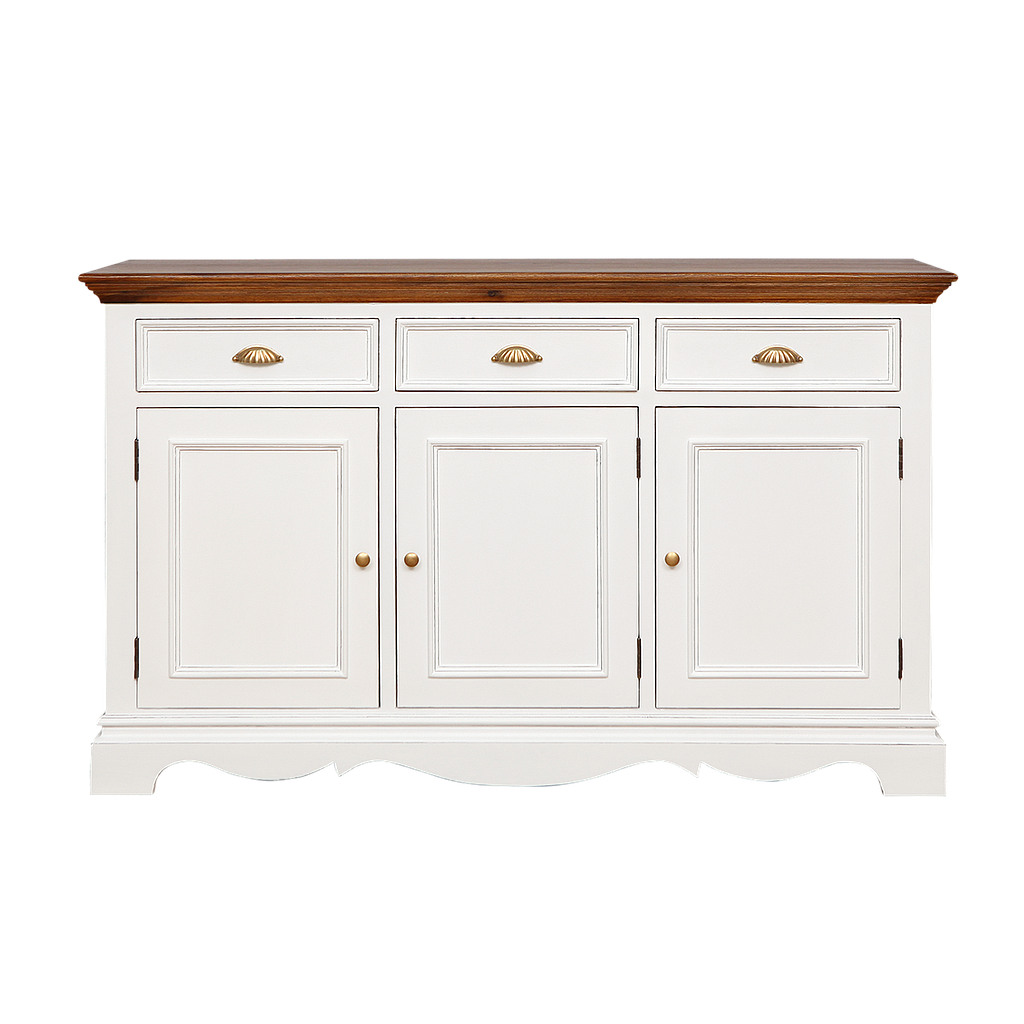 HELENA - Sideboard L140 - Brocante white and Washed antic