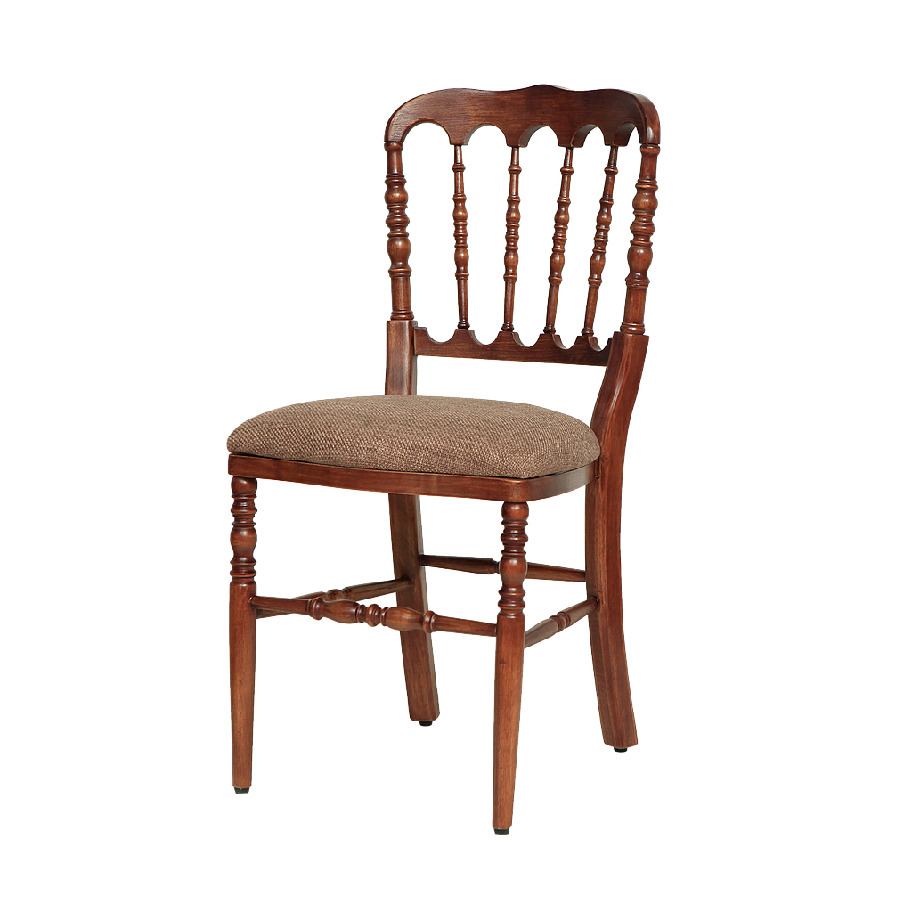 NAPOLEON - Chair - Washed antic and brown cover