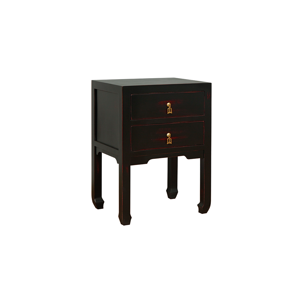 XIAN - Bedside table H65 - Shabby black