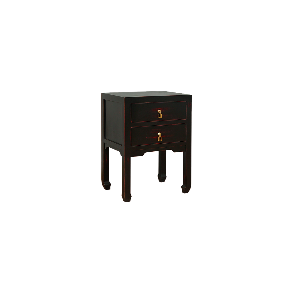 XIAN - Bedside table H65 - Shabby black