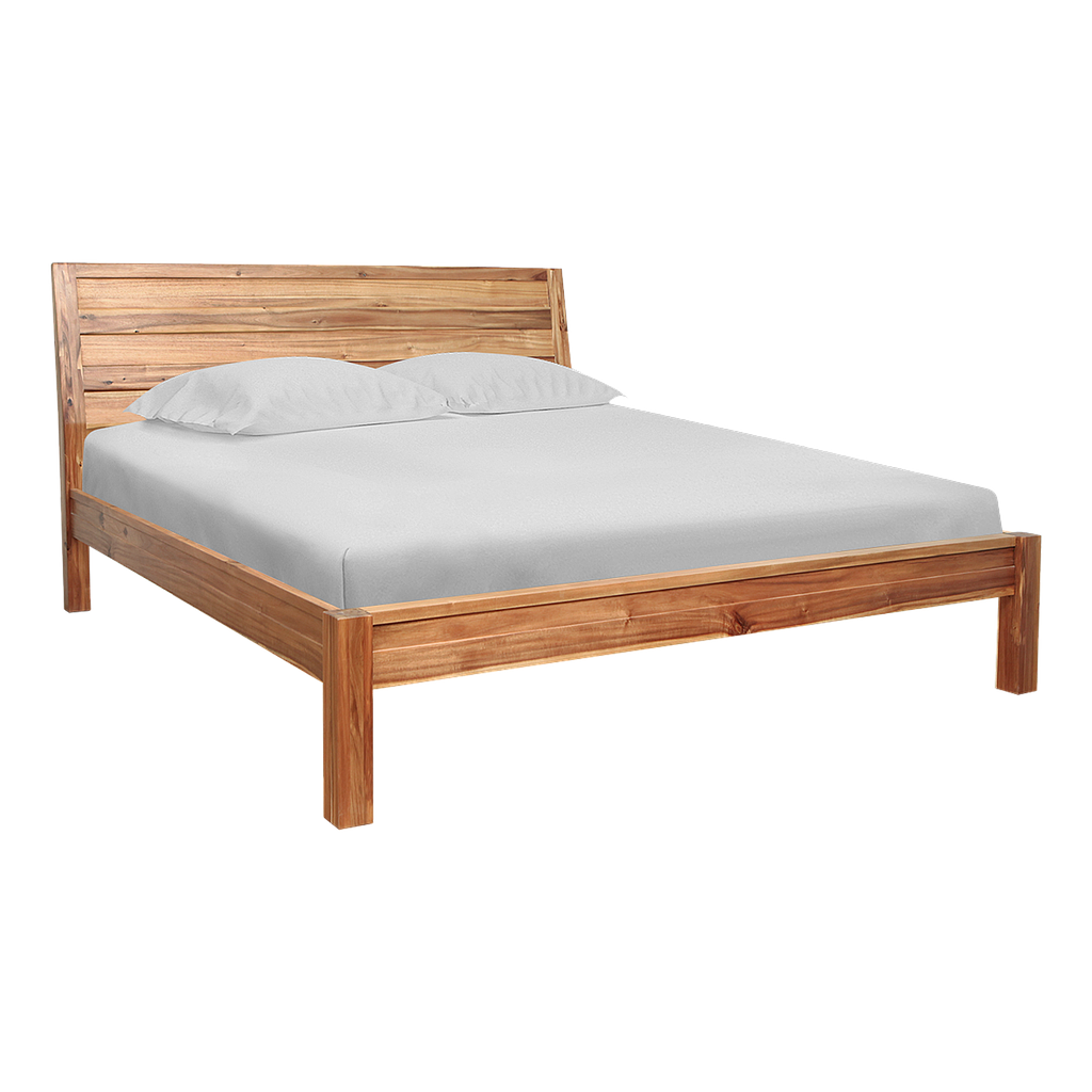 ELLIOT - King size bed 180x200 - Natural acacia