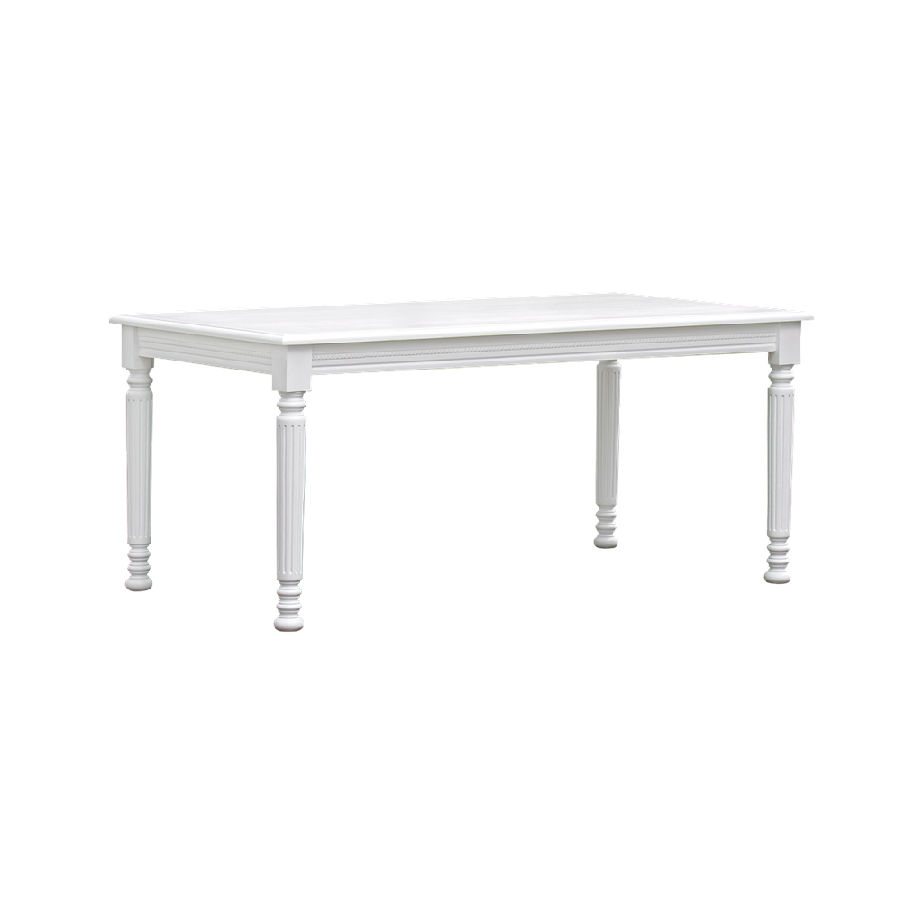 ORLEANS - Dining table L160 x W90 - Brushed white