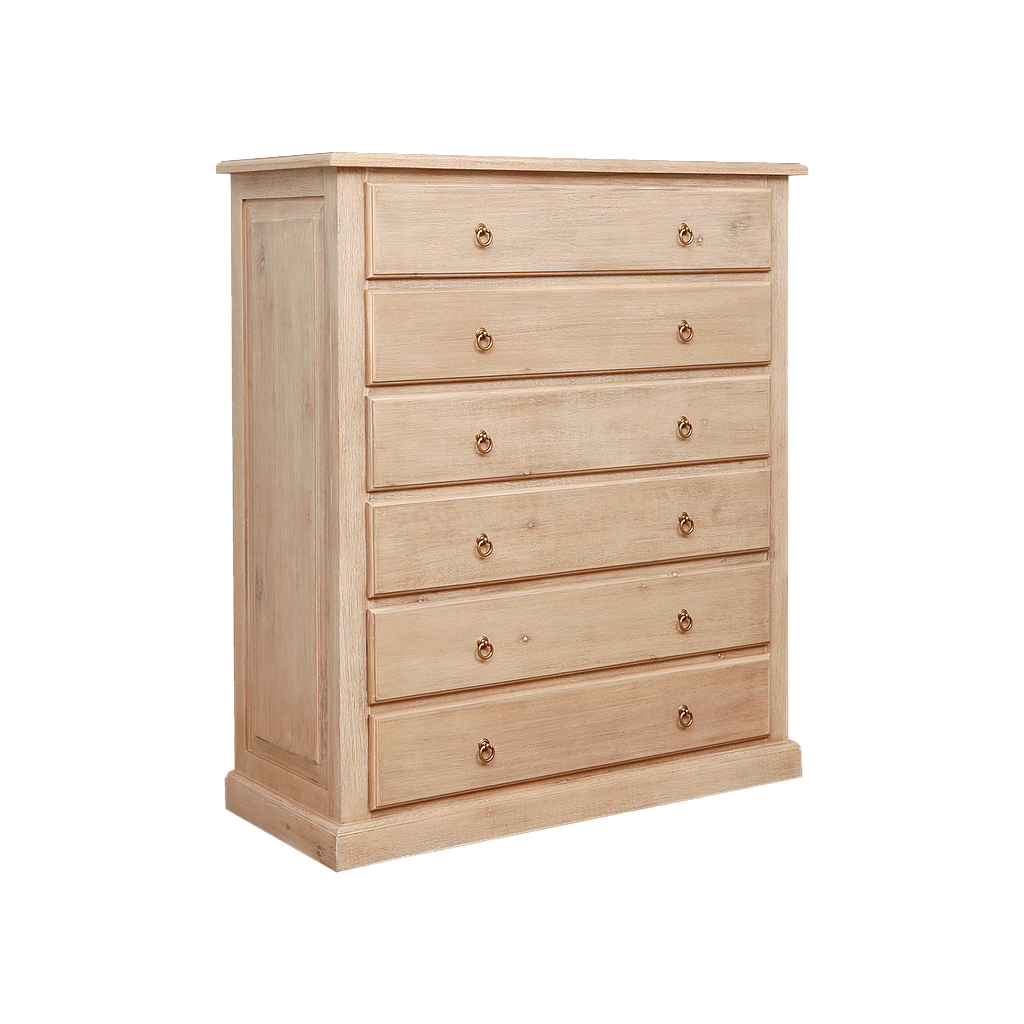 VALERIAN - Chest of drawers L112 x H128 - Toffee