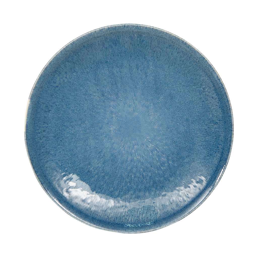 Blue dinner plate Diam.28