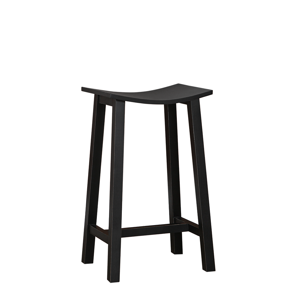 LOAN - Bar stool H65 - Brocante black