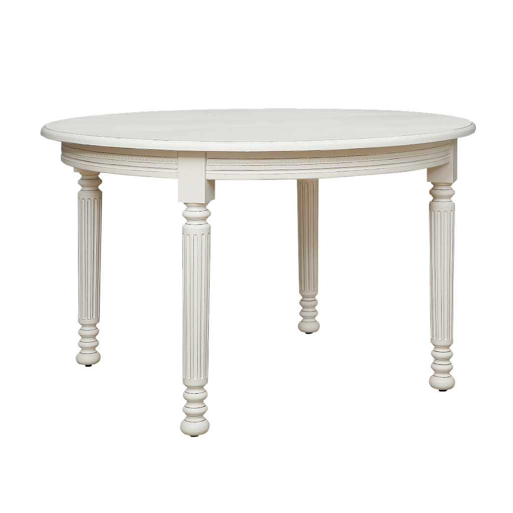 ORLEANS - Dining table DIAM120 - Brocante white