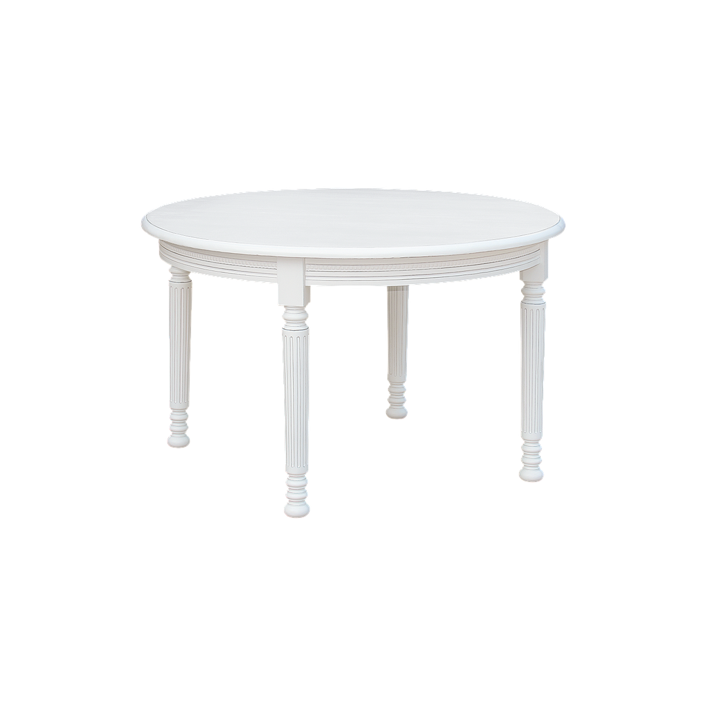 ORLEANS - Dining table DIAM120 - Brocante white