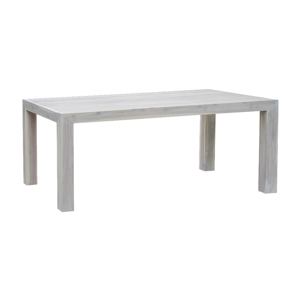 BELIZE - Dining table L180 x W100 - Whitened acacia