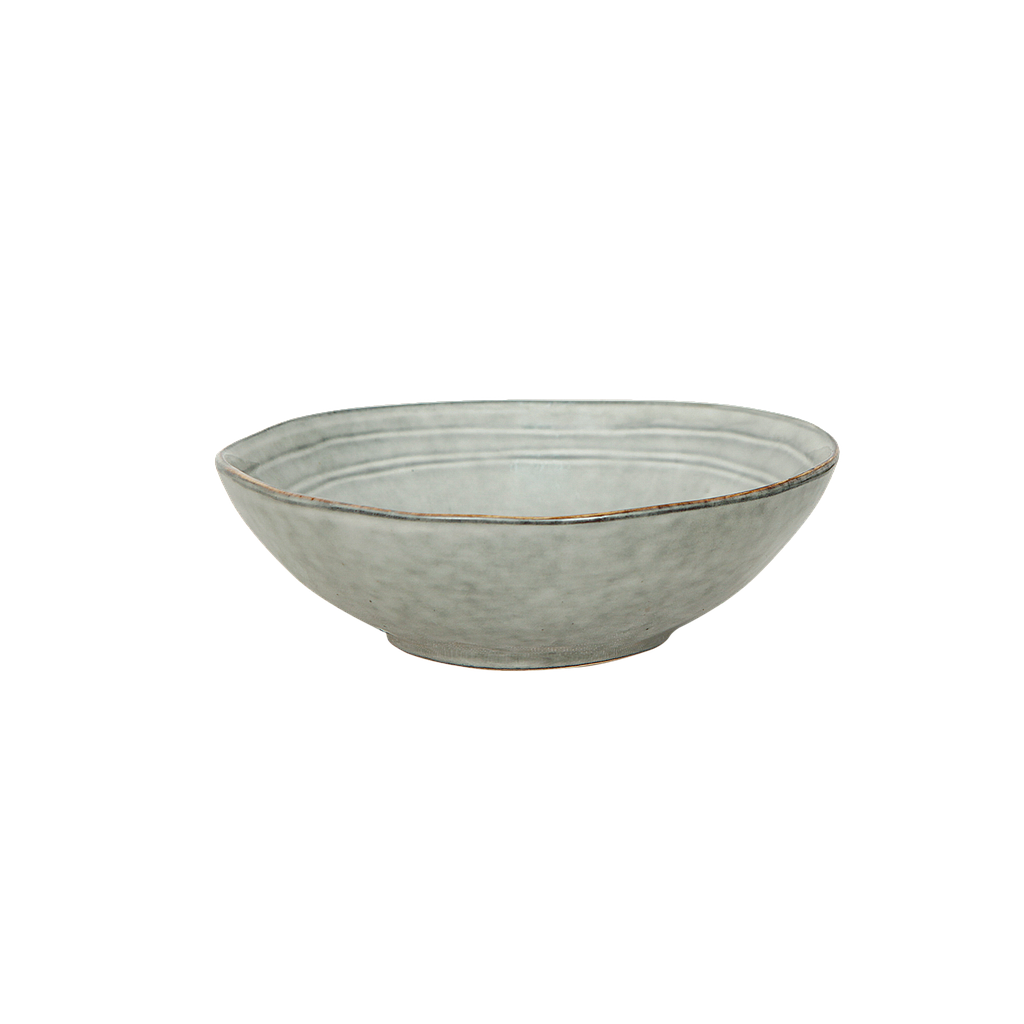 Beige serving bowl Diam.20